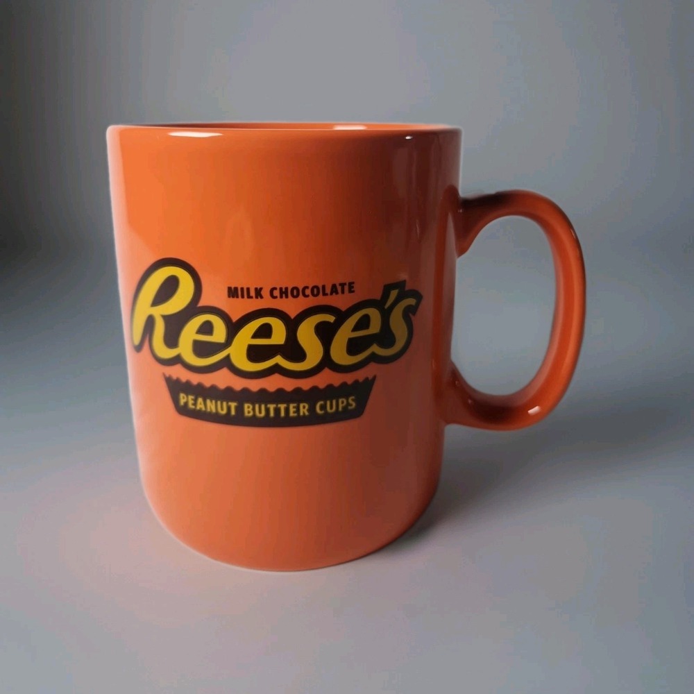 Reese's Peanut Butter Cups Mug Extra Large Jumbo Coffee Cup 32 oz Orange Galerie